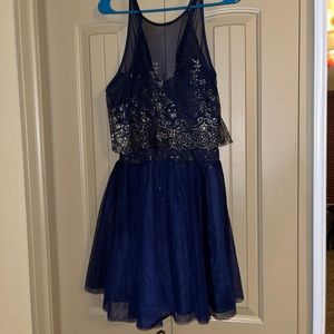 Blue Homecoming Dress
